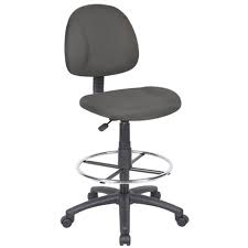 SILLA RESTIRADOR CONNOR TELA COLOR NEGRO CON AJUSTE DE ALTURA B-1615BK